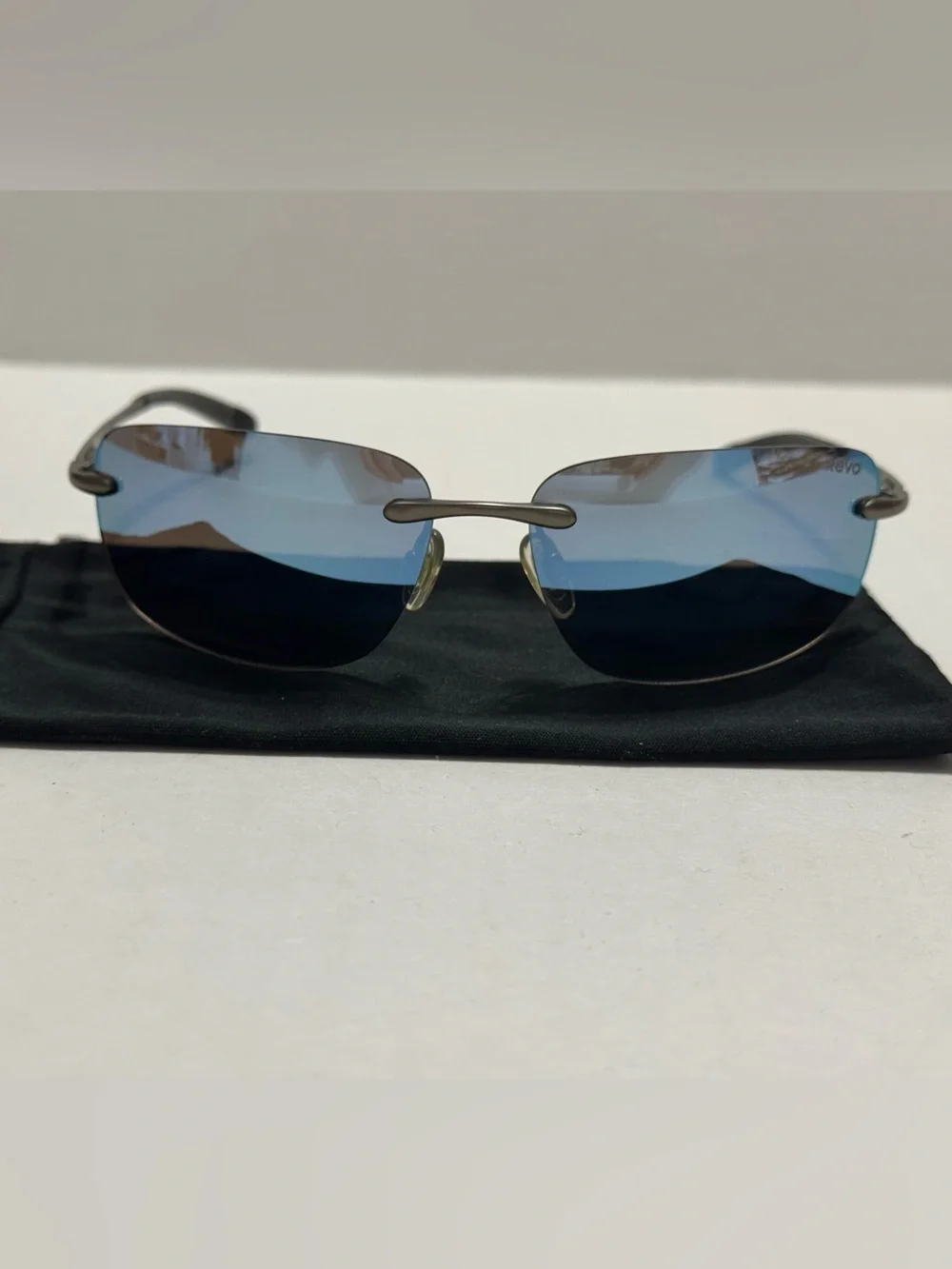 Revo Descend Polarized Sunglasses with Blue Mirror Lenses
